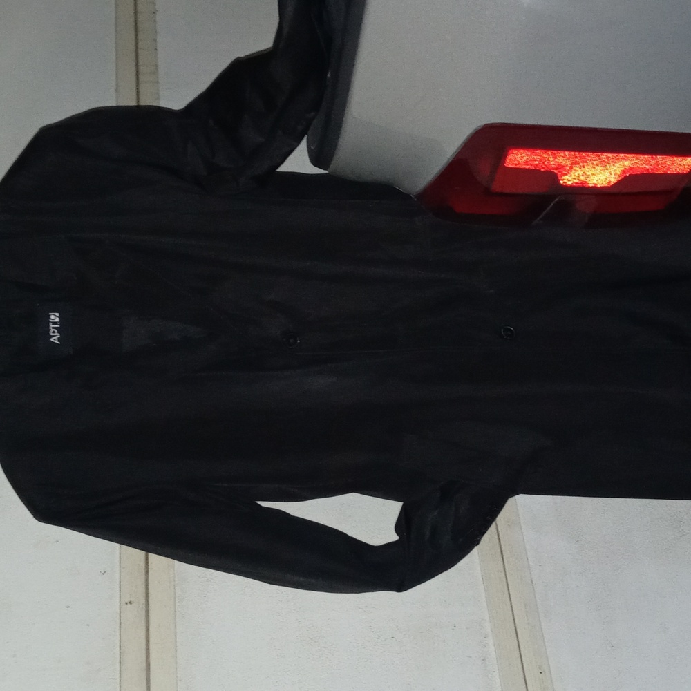 Apt9 black mens Trench Coat .